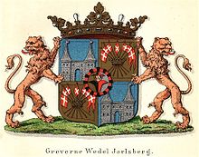 Coat of arms of Counts of Wedel-Jarlsberg Coatofarms-Greve Wedel-Jarlsberg.jpg