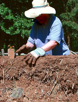 <span class="mw-page-title-main">Cob (material)</span> Building material made of soil and fiber