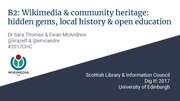 Thumbnail for File:Community Heritage Conference Presentation 2017.pdf