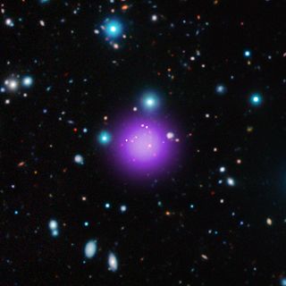 <span class="mw-page-title-main">CL J1001+0220</span> Galaxy cluster in the constellation Sextans