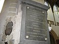 Plaquette in de Grote Kerk in Haarlem