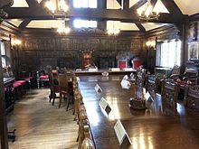 The historic council chamber, Much Wenlock, dating from 1577 and still in use today by the town council Council Chamber, Much Wenlock.jpg
