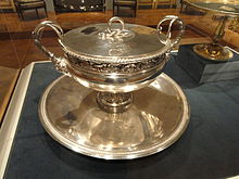 Covered Tureen with Tray, 1798-1809, by Henri Auguste, France, silver - Cleveland Museum of Art -DSC08853.JPG