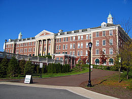 Roth Hall, the primary facility at the school's Hyde Park campus Culinary Institute of America (276631101).jpg