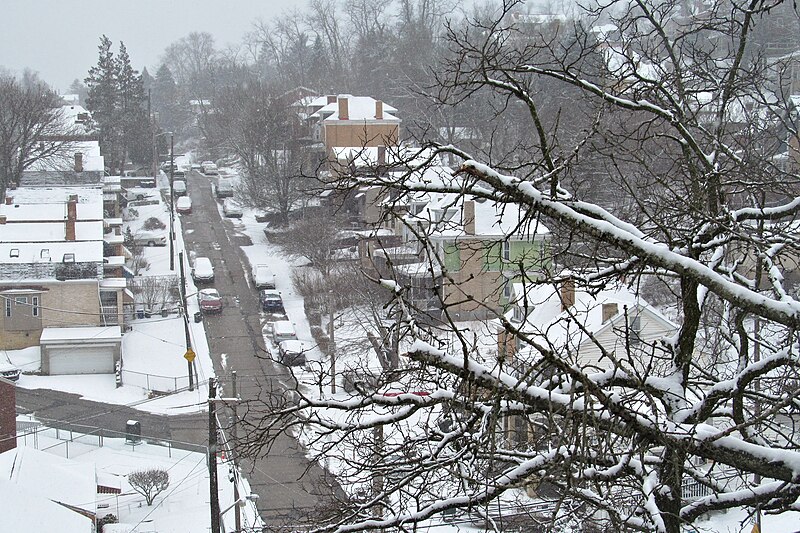 Dagmar Avenue in the snow