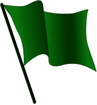 Dark green flag waving.png