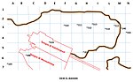 Planimetria schematica dell'area di Deir el-Bahari con l'indicazione delle Tombe dei Nobili presenti