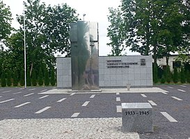 Monument bij het voormalige concentratiekamp Sonnenburg