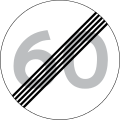 C56: Ende der zulässigen Höchstgeschwindigkeit