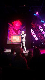 Dennis DeYoung performing during the 2014 Eat to the Beat Concert Series Dennis DeYoung at Eat to the Beat at Epcot.jpg