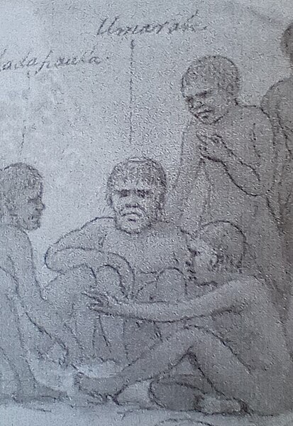 File:Detail of a sketch by John Glover showing Eumarrah and other Indigenous Tasmanians.jpg