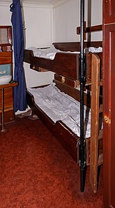 Replica of a sleeping room on the transatlantic liner "Columbus" 1929 German Emigration Center Bremerhaven