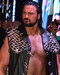 The current title holder Drew McIntyre.