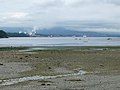 Harmac, Duke Point, Nanaimo viewed from Brickyard Beach on Gabriola Is