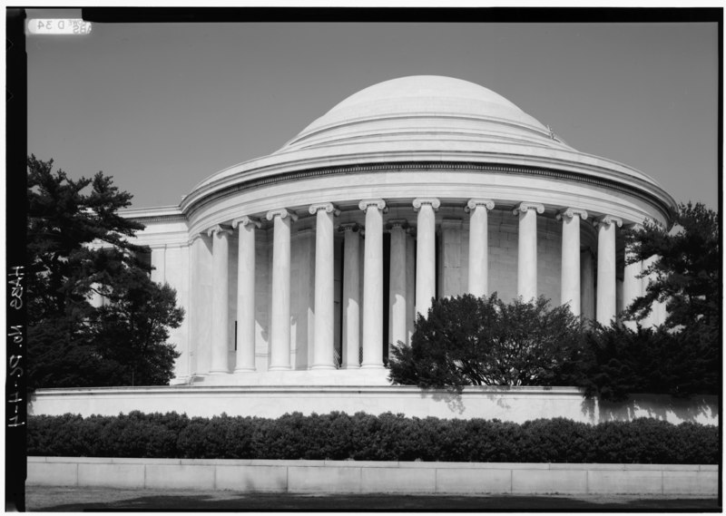 File:East elevation. 23 May 1991. - Jefferson Memorial, East Potomac Park, Washington, District of Columbia, DC HABS DC,WASH,453-4.tif