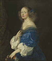 Christinas Hofdame Ebba Sparre heiratete 1652 auf Initiative der Königin einen Bruder von Magnus Gabriel de la Gardie (Gemälde von Sebastién Bourdon)