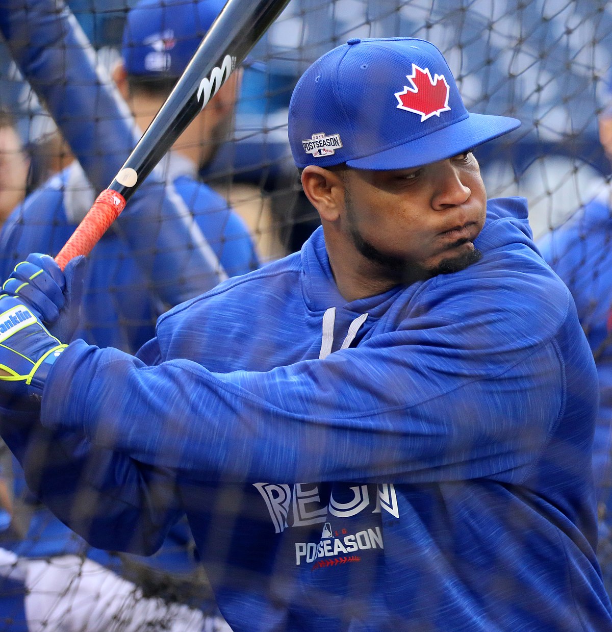 File:Edwin Encarnacion takes batting practice before the AL Wild