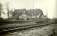 Das alte Bahnhofsgebäude in Rieste