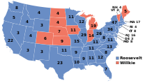 Results in 1940 ElectoralCollege1940.svg