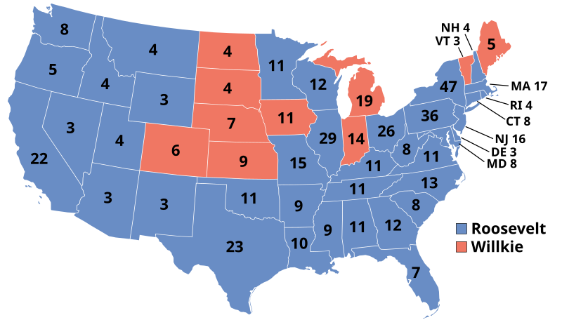 Franksgiving” – The Period from 1939 through 1941 when Thanksgiving was  Partisan - MCI Maps, Election Data Analyst, Election Targeting