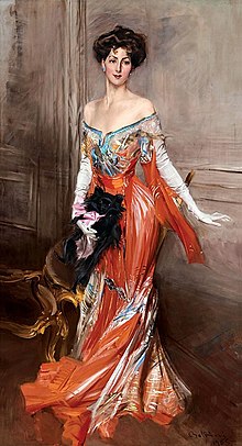 Ritratto di Elizabeth Wharton Drexel, 1905, olio su tela, 219 × 120 cm, The Elms (Preservation Society of Newport), Newport, Rhode Island, U.S.