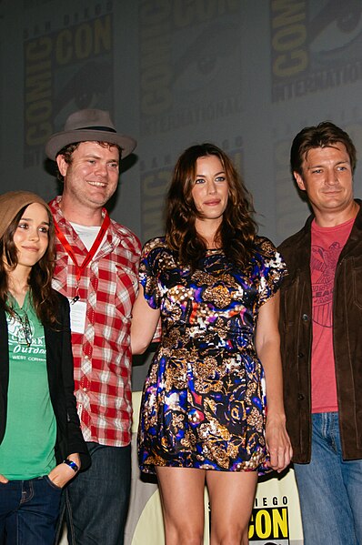 File:Elliot Page, Rainn Wilson, Liv Tyler, Nathan Fillion 2010.jpg