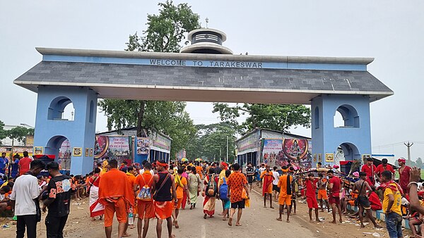 Entrance gate of the Tarakeswar Shiva Temple in Hooghly.