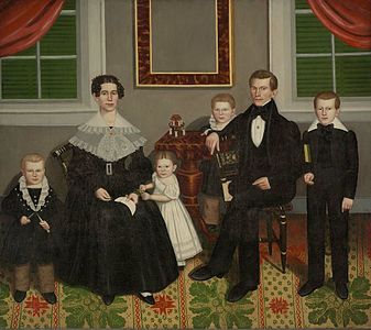 Joseph Moore and His Family, ca. 1839