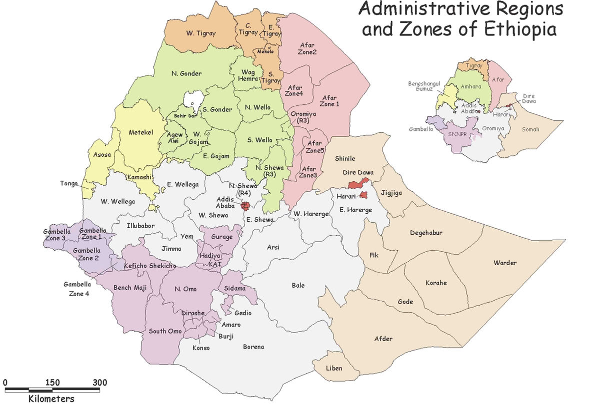 Ethiopia Administrative Regions Map File:ethiopia Zone Region.jpg - Wikimedia Commons