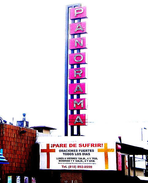 Former Panorama theater converted for church services, 2008