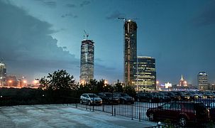 la Torre della Federazione nel quartiere della "City"