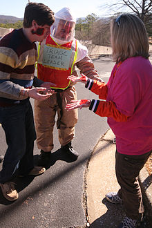 Anniston, AL, January 21, 2011: Healthcare workers triage simulated victims during an MCI drill at the Center for Domestic Preparedness. FEMA - 45923 - Hospital Emergency Response Training (HERT) for Mass Casualty Incidents.jpg