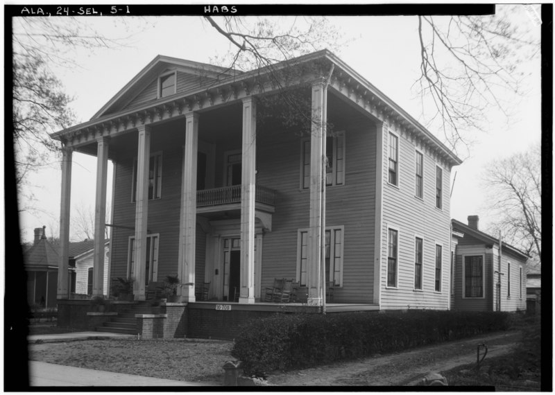 File:FRONT VIEW. - L. B. Pitts House, 504 Broad Street, Selma, Dallas County, AL HABS ALA,24-SEL,5-1.tif