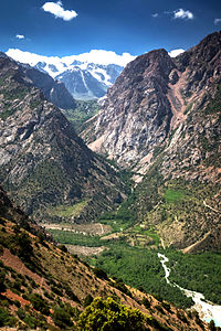 Fan paisaje de montaña