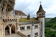 Vue sur le 2ème niveau de Rocamadour