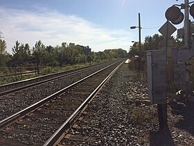 Pohled na stanici Île-Perrot