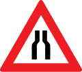 8a: Road narrows on both sides