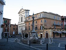 Piazza S. Sebastiano, Fontana di S. Sebastiano e Collegiata SS. Trinità