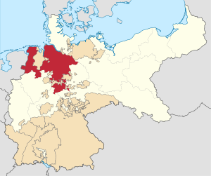 German Empire - Prussia - Hanover (1871).svg
