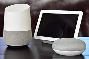 Google Home with Home Hub and Home Mini on table.jpg