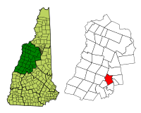 Location in Grafton County, New Hampshire