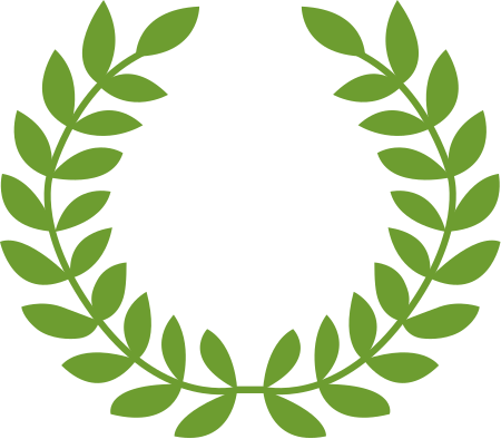 ไฟล์:Greek Roman Laurel wreath with branches vector.svg