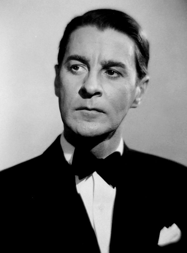 Image: Gunnar Björnstrand, Swedish actor (B&W)