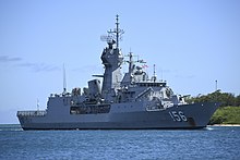 Toowoomba in 2018 HMAS Toowoomba arriving at Pearl Harbor in June 2018.jpg