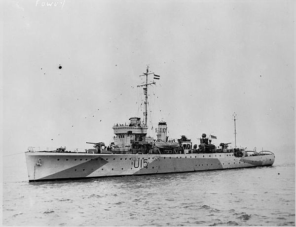 HMS Fowey (F15) in May 1942