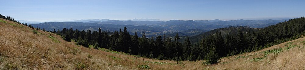 Panorama widokowa z Hali Bacmańskiej