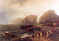 Hans Gude--Nodhavn Ved Norskekysten--1873.jpg