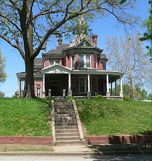 A. J. Harwi House historic two-story house in Atchison, Kansas