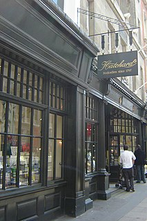 Hatchards bookshop in London