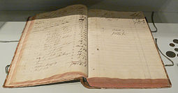 Early 19th-century ledger Hauptbuch Hochstetter vor 1828.jpg